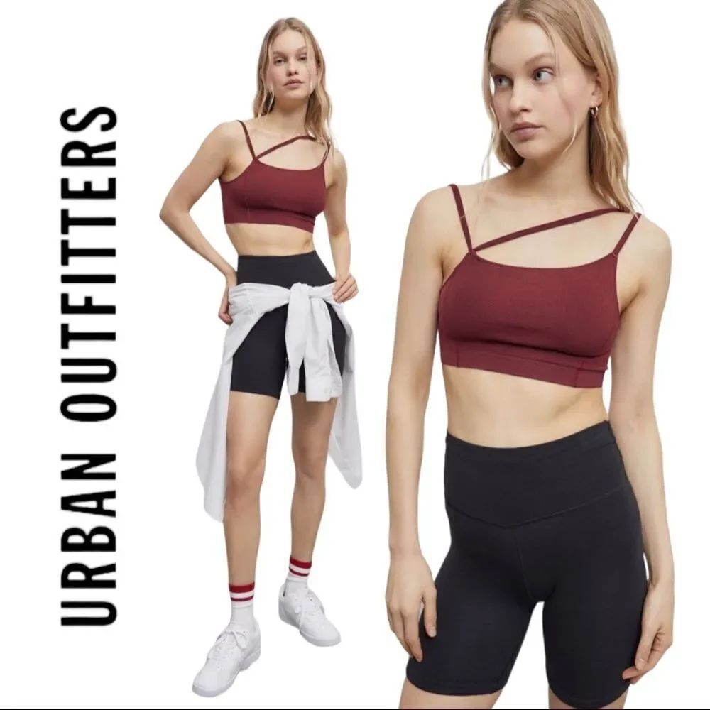 Urban Outfitters Out From Under Lucky Wine Seamless Asymmetrical Bra Top XL